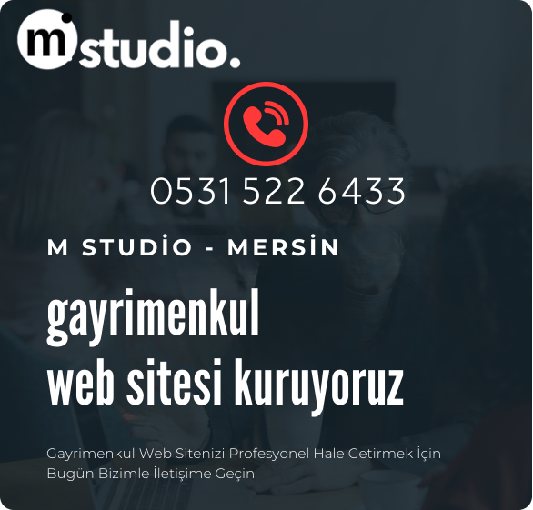 M Studio - Gayrimenkul Web Sitesi